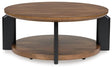 Kraeburn Brown/Black Coffee Table by Ashley at Eve Furniture