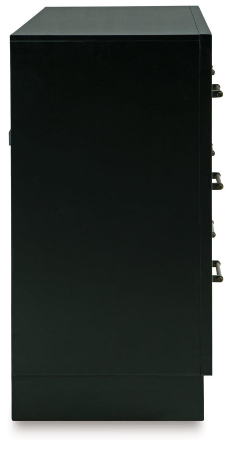 Kraeburn Brown/Black Dresser by Ashley at Eve Furniture