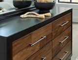 Kraeburn Brown/Black Dresser by Ashley at Eve Furniture