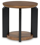 Kraeburn Brown/Black End Table by Ashley at Eve Furniture