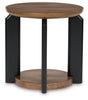 Kraeburn Brown/Black End Table by Ashley at Eve Furniture