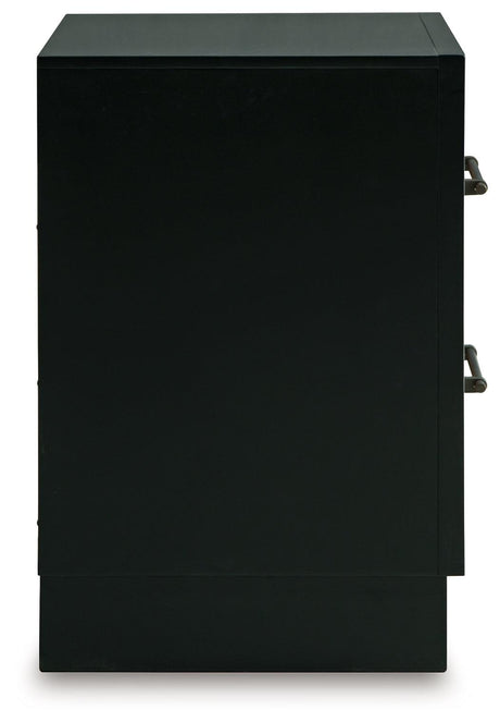 Kraeburn Brown/Black Nightstand by Ashley at Eve Furniture