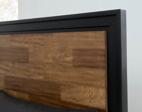 Kraeburn Brown/Black Storage Panel Bedroom Set by Ashley at Eve Furniture