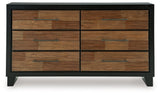 Kraeburn Brown/Black Storage Panel Bedroom Set by Ashley at Eve Furniture