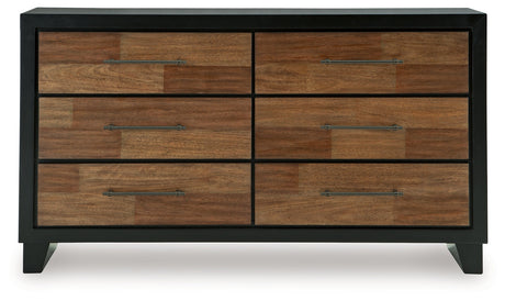 Kraeburn Brown/Black Storage Panel Bedroom Set by Ashley at Eve Furniture