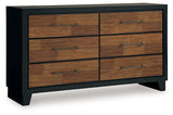 Kraeburn Brown/Black Storage Panel Bedroom Set by Ashley at Eve Furniture