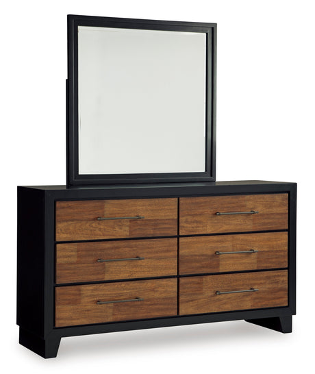 Kraeburn Brown/Black Storage Panel Bedroom Set by Ashley at Eve Furniture