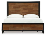 Kraeburn Brown/Black Storage Panel Bedroom Set by Ashley at Eve Furniture