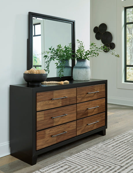 Kraeburn Brown/Black Storage Panel Bedroom Set by Ashley at Eve Furniture