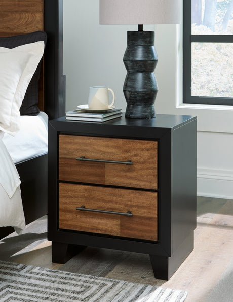 Kraeburn Brown/Black Storage Panel Bedroom Set by Ashley at Eve Furniture