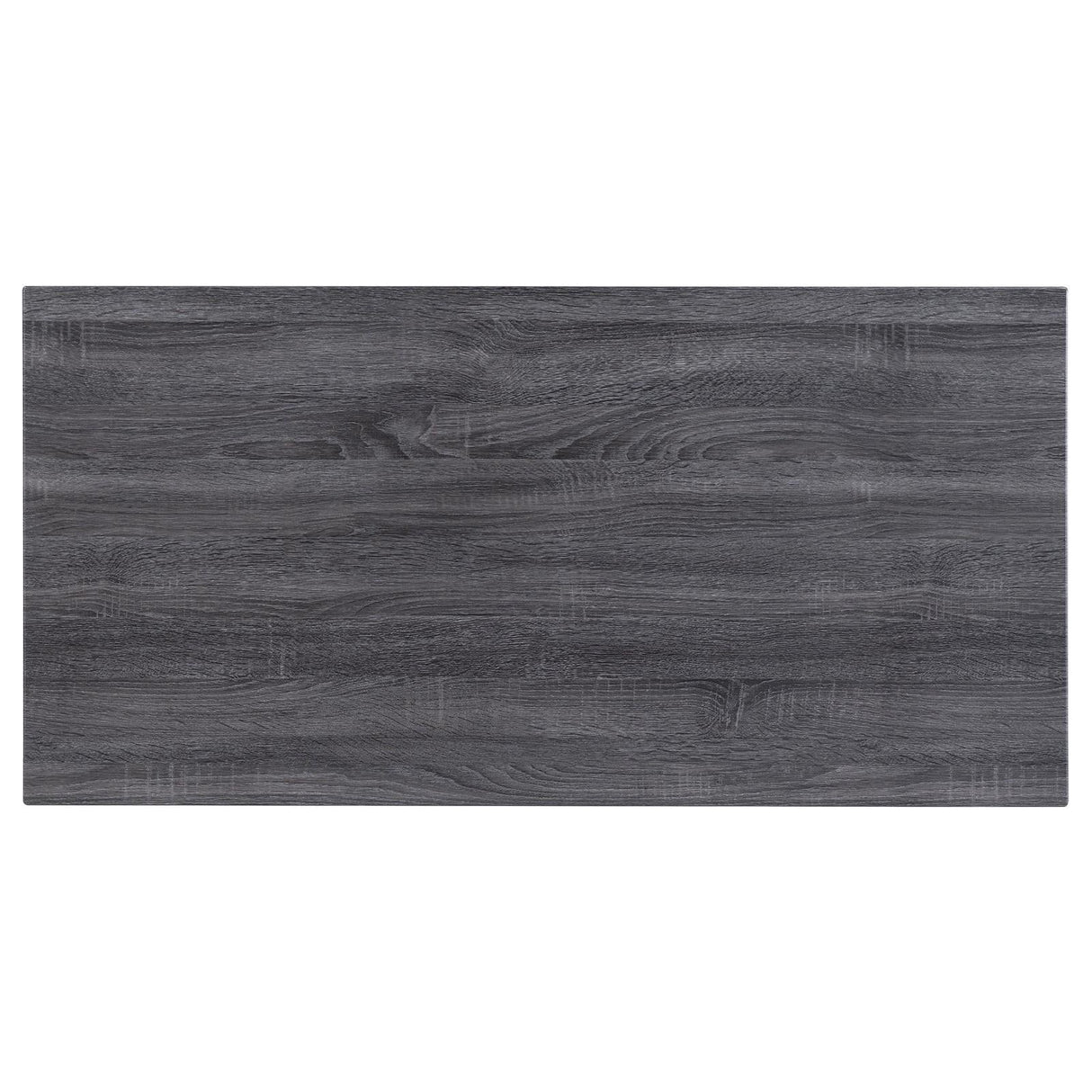 Kravitz Weathered Gray/Chrome Rectangular Writing Desk