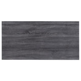 Kravitz Weathered Gray/Chrome Rectangular Writing Desk