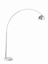 Krester Brushed Steel/Chrome Arched Floor Lamp by Coaster at Eve Furniture
