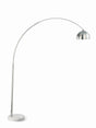 Krester Brushed Steel/Chrome Arched Floor Lamp by Coaster at Eve Furniture