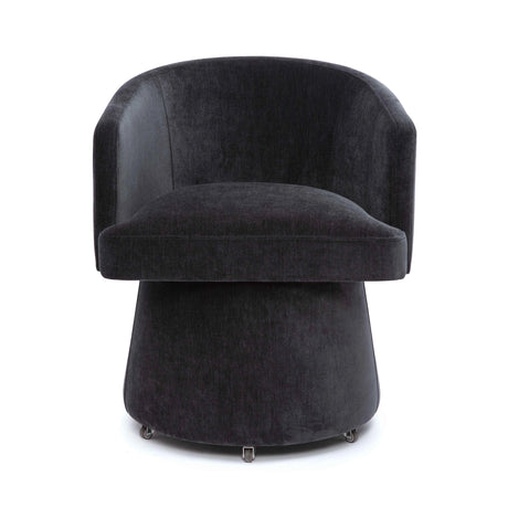Kristen Upcycled Chenille Rolling Desk Chair by TOV Furniture at Eve Furniture