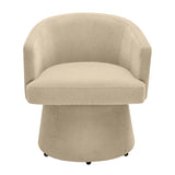 Kristen Upcycled Chenille Rolling Desk Chair by TOV Furniture at Eve Furniture