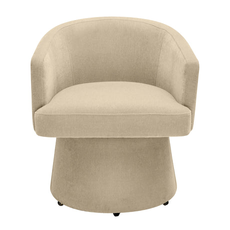 Kristen Upcycled Chenille Rolling Desk Chair by TOV Furniture at Eve Furniture