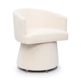 Kristen Upcycled Chenille Rolling Desk Chair by TOV Furniture at Eve Furniture