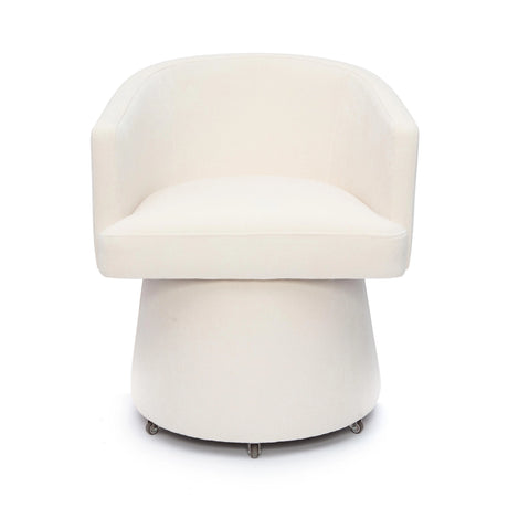 Kristen Upcycled Chenille Rolling Desk Chair by TOV Furniture at Eve Furniture