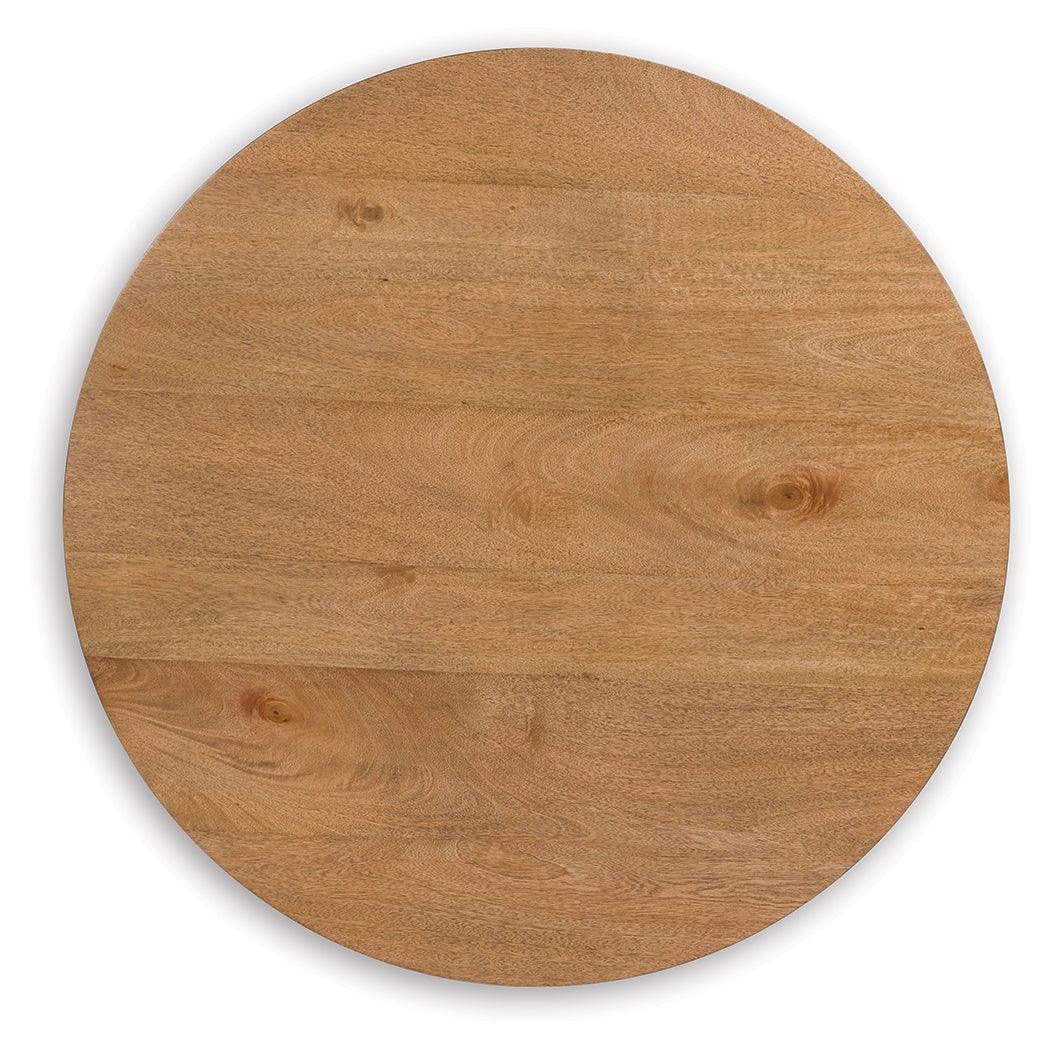 Kristiland Light Brown End Table by Ashley at Eve Furniture