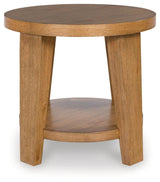 Kristiland Light Brown End Table by Ashley at Eve Furniture