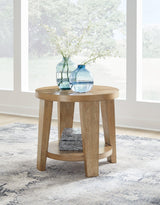 Kristiland Light Brown End Table by Ashley at Eve Furniture