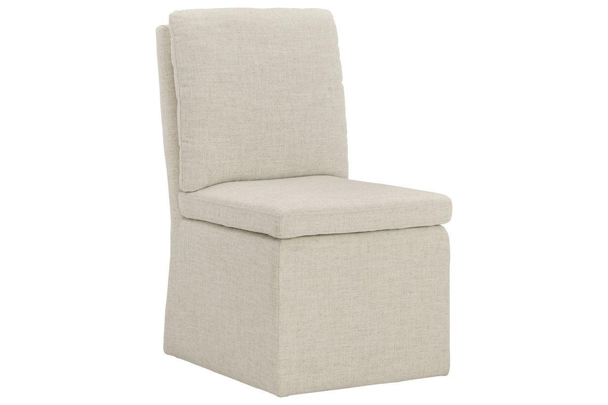 Krystanza Oatmeal Dining Chair, Set of 2 by Ashley at Eve Furniture