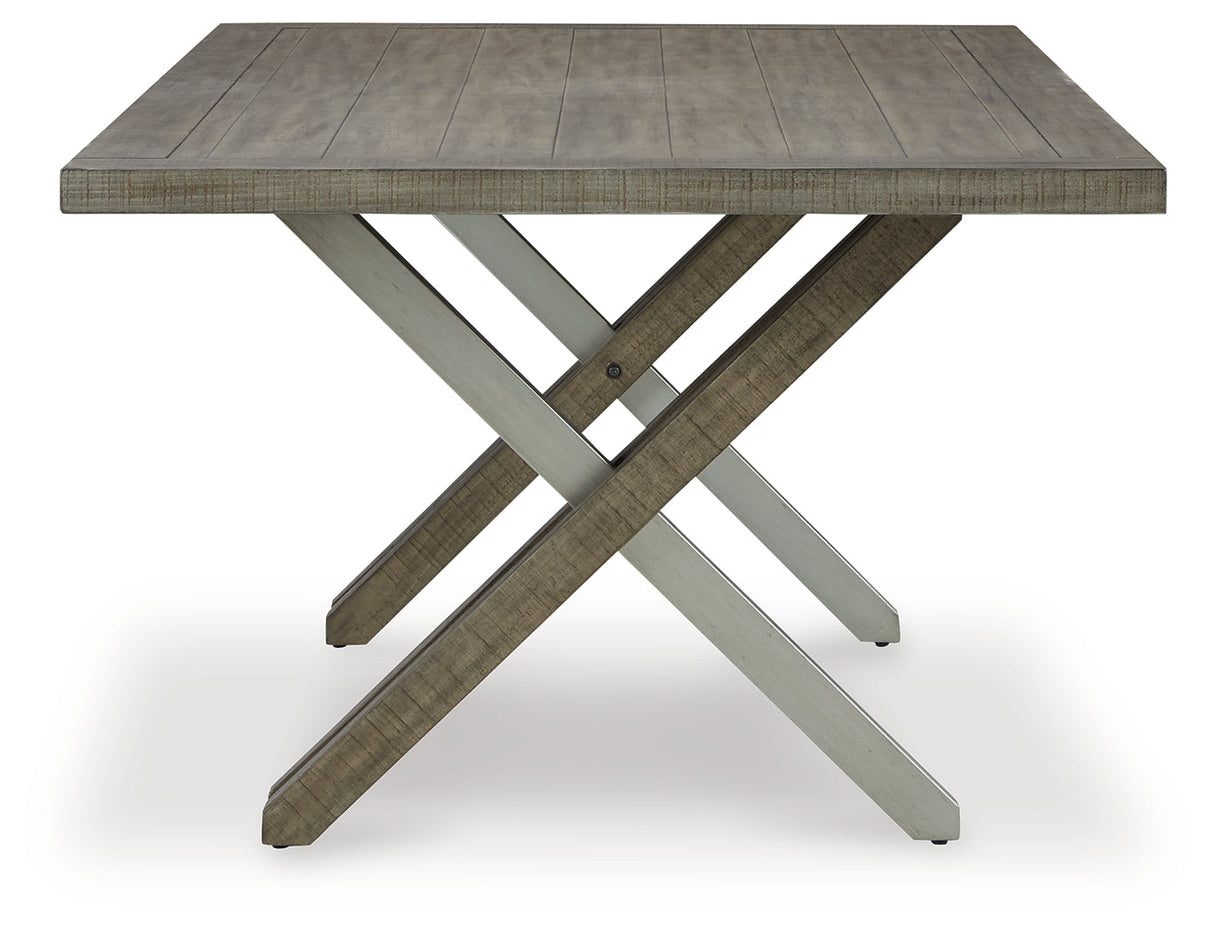 Krystanza Weathered Gray Dining Room Set by Ashley at Eve Furniture