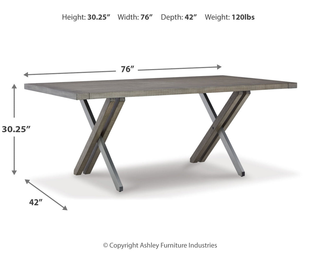 Krystanza Weathered Gray Dining Room Set by Ashley at Eve Furniture