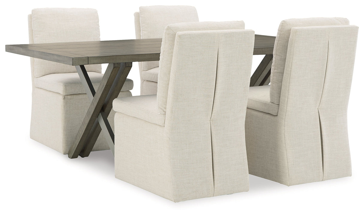 Krystanza Weathered Gray Dining Room Set by Ashley at Eve Furniture