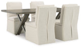 Krystanza Weathered Gray Dining Room Set by Ashley at Eve Furniture