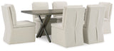 Krystanza Weathered Gray Dining Room Set by Ashley at Eve Furniture