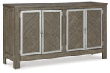 Krystanza Weathered Gray Dining Server