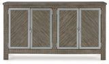 Krystanza Weathered Gray Dining Server