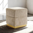 Krysten Silver Gray Storage Stool by Furniture of America at Eve Furniture