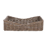 Kubu Rattan Gray Short Basket by Classic Home at Eve Furniture