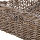Kubu Rattan Gray Short Basket by Classic Home at Eve Furniture