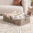 Kubu Rattan Gray Short Basket by Classic Home at Eve Furniture