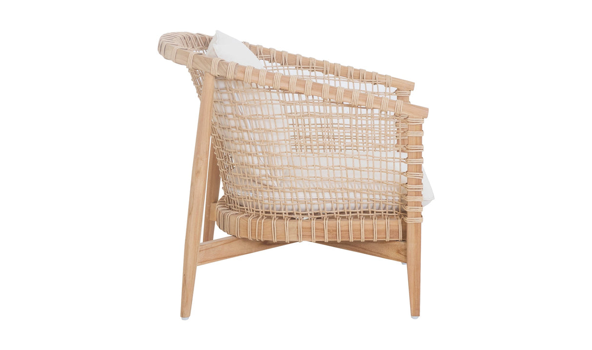 Kuna Outdoor Lounge Chair White by Moe's Home at Eve Furniture