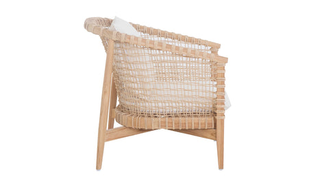 Kuna Outdoor Lounge Chair White by Moe's Home at Eve Furniture