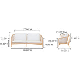 Kuna White Outdoor Sofa by MOES at Eve Furniture