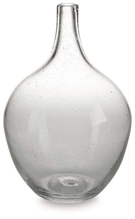 Kurthorne Clear Vase by Ashley at Eve Furniture