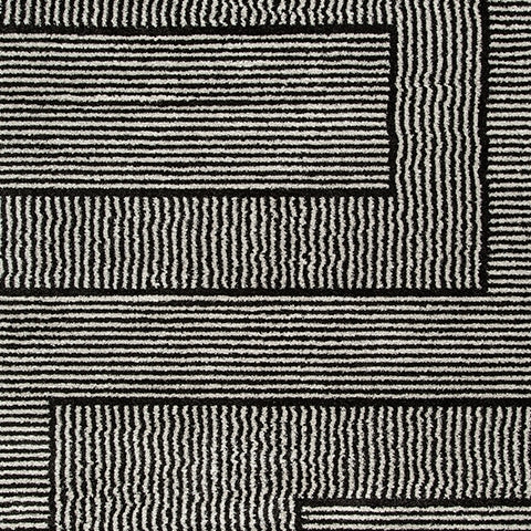 Kurtmen Black/Ivory Large Rug by Ashley at Eve Furniture