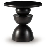 Kurtson Bronze Finish Accent Table by Ashley at Eve Furniture