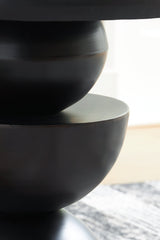 Kurtson Bronze Finish Accent Table by Ashley at Eve Furniture