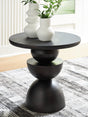 Kurtson Bronze Finish Accent Table by Ashley at Eve Furniture