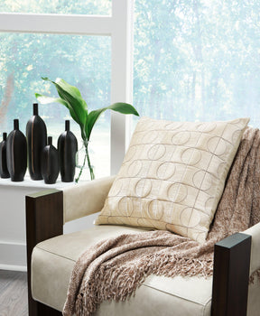 Kydner Beige/Brown Pillow (Set of 4) by Ashley at Eve Furniture