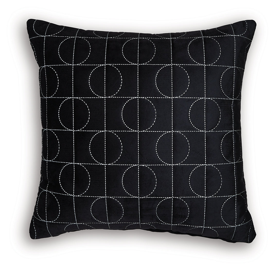 Kydner Black/Silver Finish Pillow (Set of 4) by Ashley at Eve Furniture