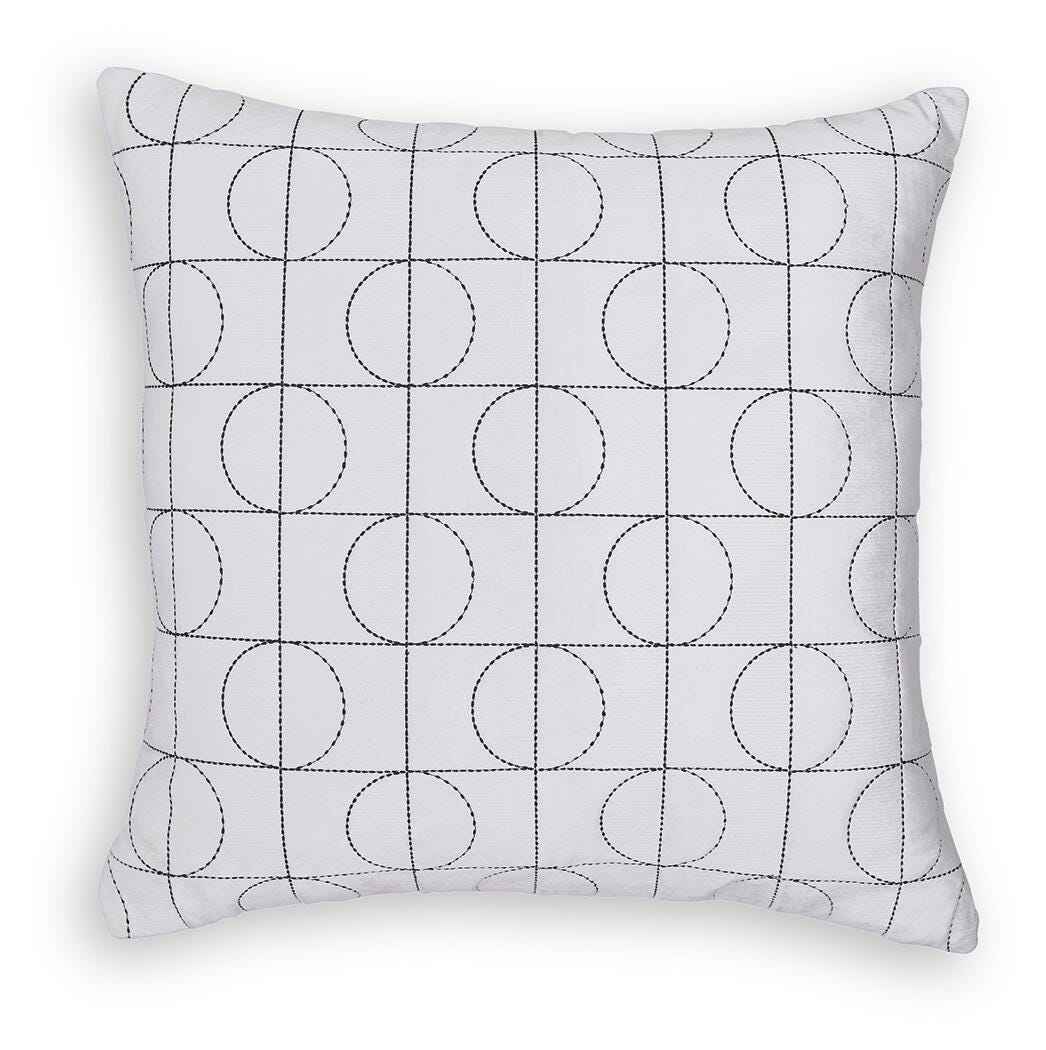 Kydner White/Black Pillow by Ashley at Eve Furniture