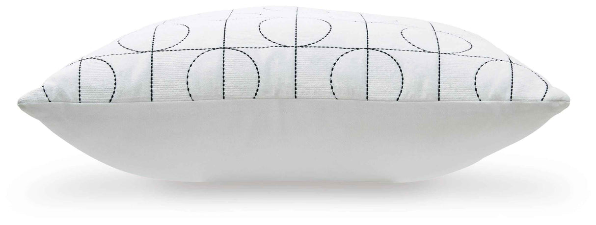 Kydner White/Black Pillow by Ashley at Eve Furniture